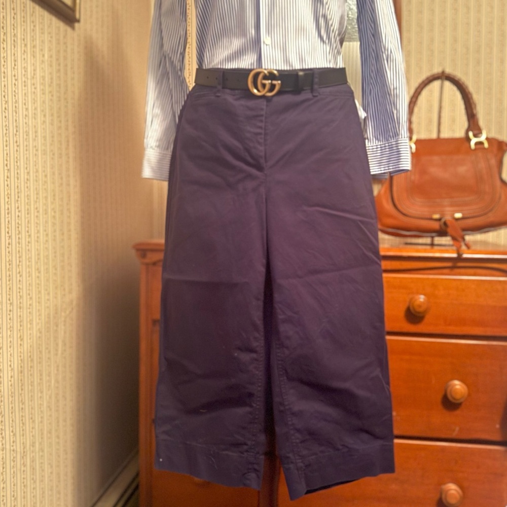Talbots Navy Wide-Leg Pants